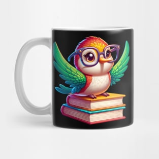 Hummingbird And Books Mug